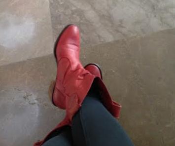 red boots